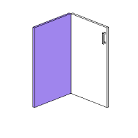 Base Corner Door Only - Hinged Left