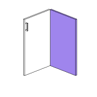 Base Corner Door Only - Hinged Right