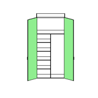 Right Broom Closet T2 2 Door