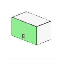 Fridge Cabinet 2 Door Hinged Left & Right